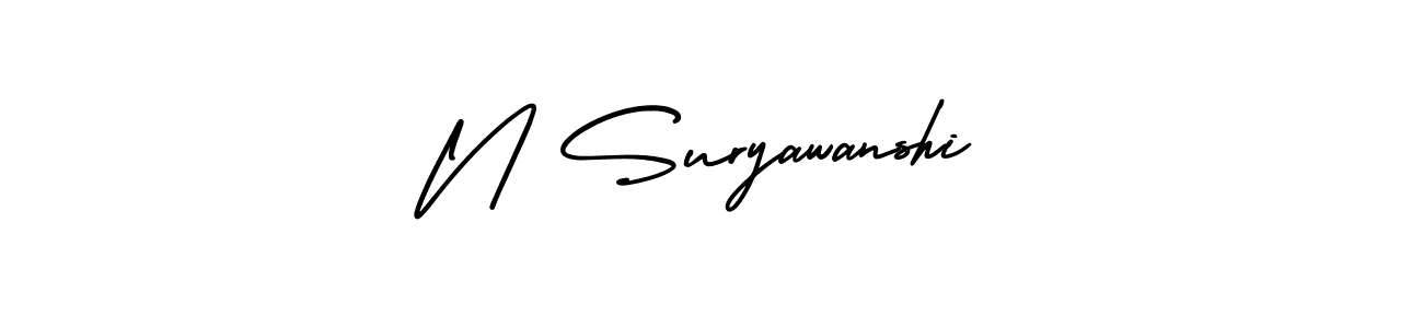 How to Draw N Suryawanshi signature style? AmerikaSignatureDemo-Regular is a latest design signature styles for name N Suryawanshi. N Suryawanshi signature style 3 images and pictures png