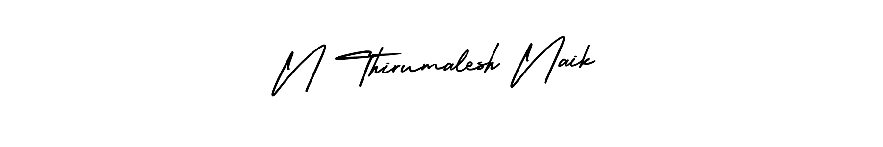 How to Draw N Thirumalesh Naik signature style? AmerikaSignatureDemo-Regular is a latest design signature styles for name N Thirumalesh Naik. N Thirumalesh Naik signature style 3 images and pictures png