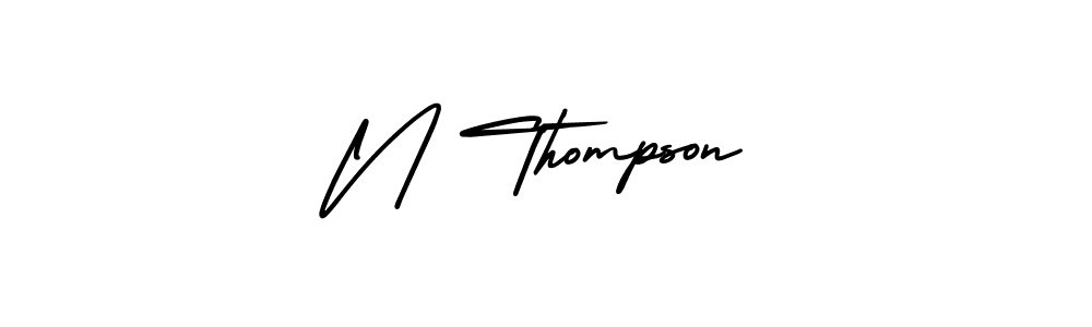 It looks lik you need a new signature style for name N Thompson. Design unique handwritten (AmerikaSignatureDemo-Regular) signature with our free signature maker in just a few clicks. N Thompson signature style 3 images and pictures png