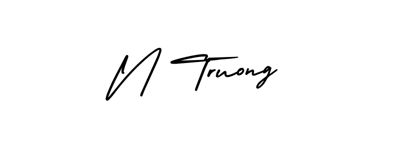 Best and Professional Signature Style for N Truong. AmerikaSignatureDemo-Regular Best Signature Style Collection. N Truong signature style 3 images and pictures png