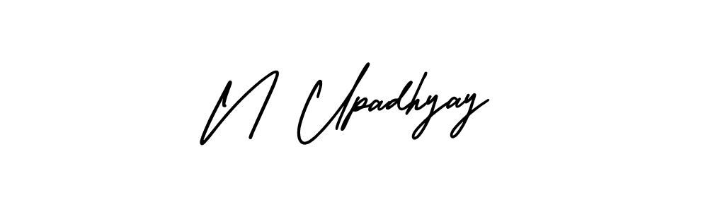 AmerikaSignatureDemo-Regular is a professional signature style that is perfect for those who want to add a touch of class to their signature. It is also a great choice for those who want to make their signature more unique. Get N Upadhyay name to fancy signature for free. N Upadhyay signature style 3 images and pictures png
