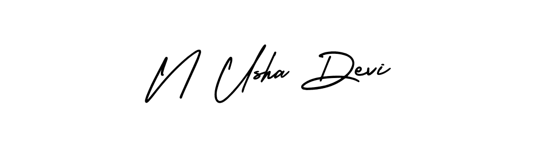 How to Draw N Usha Devi signature style? AmerikaSignatureDemo-Regular is a latest design signature styles for name N Usha Devi. N Usha Devi signature style 3 images and pictures png