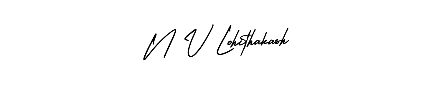 Check out images of Autograph of N V Lohithakash name. Actor N V Lohithakash Signature Style. AmerikaSignatureDemo-Regular is a professional sign style online. N V Lohithakash signature style 3 images and pictures png