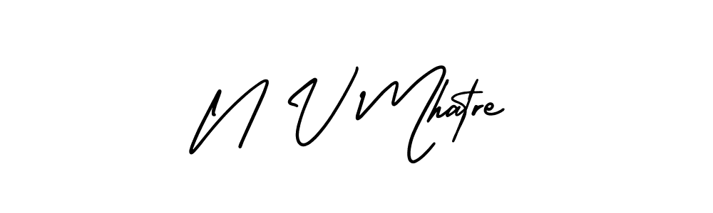 Also we have N V Mhatre name is the best signature style. Create professional handwritten signature collection using AmerikaSignatureDemo-Regular autograph style. N V Mhatre signature style 3 images and pictures png