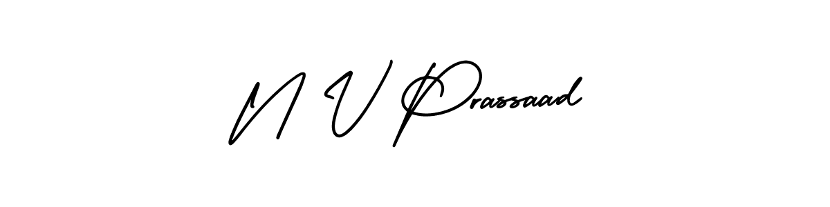 Make a beautiful signature design for name N V Prassaad. Use this online signature maker to create a handwritten signature for free. N V Prassaad signature style 3 images and pictures png