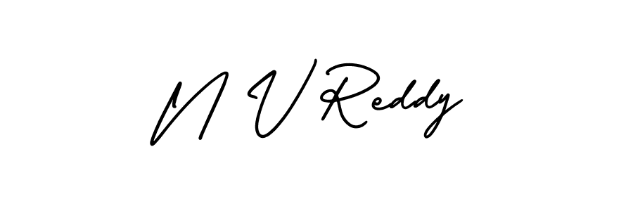 Make a beautiful signature design for name N V Reddy. Use this online signature maker to create a handwritten signature for free. N V Reddy signature style 3 images and pictures png