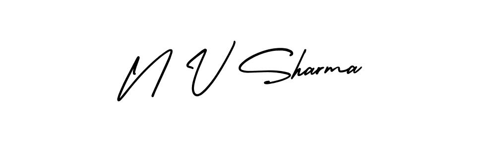 Make a beautiful signature design for name N V Sharma. Use this online signature maker to create a handwritten signature for free. N V Sharma signature style 3 images and pictures png