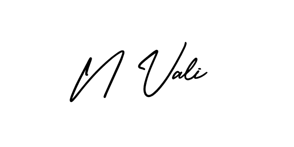 It looks lik you need a new signature style for name N Vali. Design unique handwritten (AmerikaSignatureDemo-Regular) signature with our free signature maker in just a few clicks. N Vali signature style 3 images and pictures png