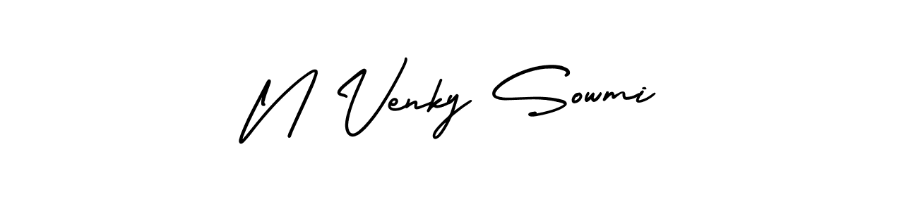 It looks lik you need a new signature style for name N Venky Sowmi. Design unique handwritten (AmerikaSignatureDemo-Regular) signature with our free signature maker in just a few clicks. N Venky Sowmi signature style 3 images and pictures png