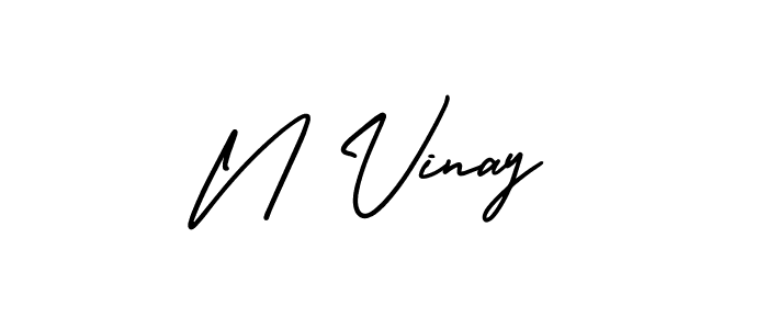 Check out images of Autograph of N Vinay name. Actor N Vinay Signature Style. AmerikaSignatureDemo-Regular is a professional sign style online. N Vinay signature style 3 images and pictures png