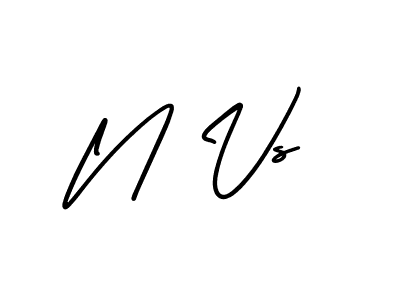 It looks lik you need a new signature style for name N Vs. Design unique handwritten (AmerikaSignatureDemo-Regular) signature with our free signature maker in just a few clicks. N Vs signature style 3 images and pictures png
