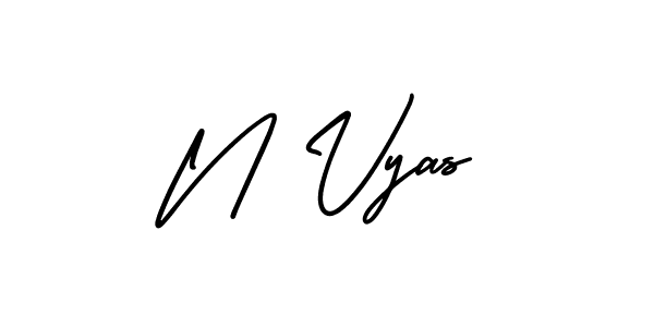 Make a short N Vyas signature style. Manage your documents anywhere anytime using AmerikaSignatureDemo-Regular. Create and add eSignatures, submit forms, share and send files easily. N Vyas signature style 3 images and pictures png