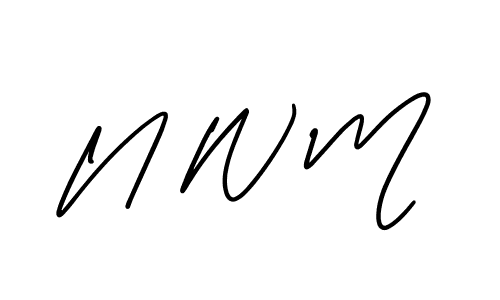 Check out images of Autograph of N W M name. Actor N W M Signature Style. AmerikaSignatureDemo-Regular is a professional sign style online. N W M signature style 3 images and pictures png