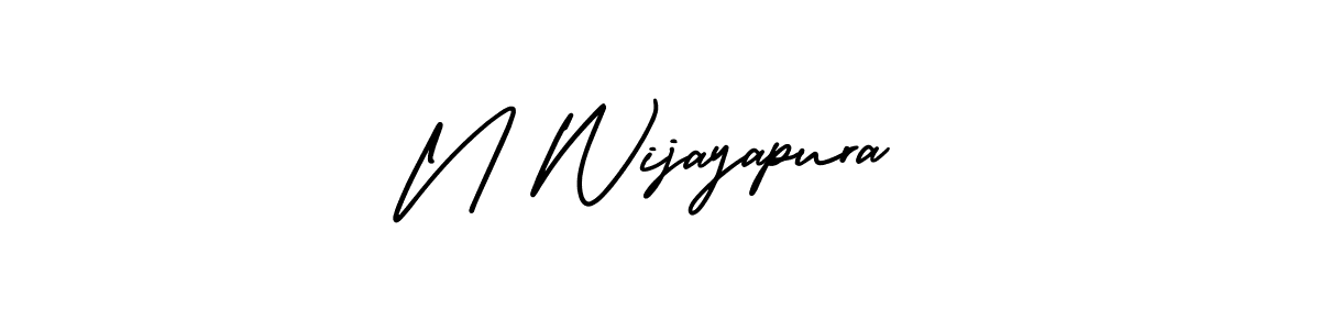 N Wijayapura stylish signature style. Best Handwritten Sign (AmerikaSignatureDemo-Regular) for my name. Handwritten Signature Collection Ideas for my name N Wijayapura. N Wijayapura signature style 3 images and pictures png