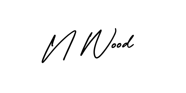 Once you've used our free online signature maker to create your best signature AmerikaSignatureDemo-Regular style, it's time to enjoy all of the benefits that N Wood name signing documents. N Wood signature style 3 images and pictures png