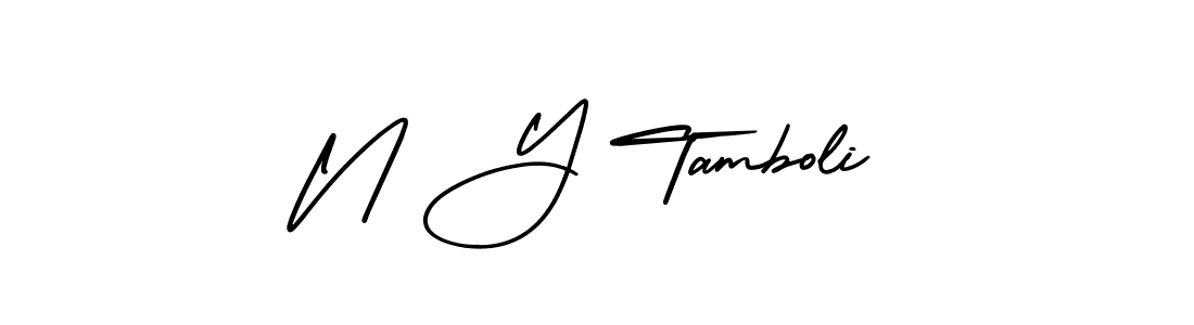 You can use this online signature creator to create a handwritten signature for the name N Y Tamboli. This is the best online autograph maker. N Y Tamboli signature style 3 images and pictures png