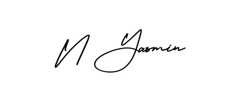 Make a short N Yasmin signature style. Manage your documents anywhere anytime using AmerikaSignatureDemo-Regular. Create and add eSignatures, submit forms, share and send files easily. N Yasmin signature style 3 images and pictures png