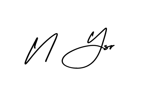 Use a signature maker to create a handwritten signature online. With this signature software, you can design (AmerikaSignatureDemo-Regular) your own signature for name N Ysr. N Ysr signature style 3 images and pictures png