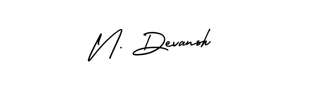 Use a signature maker to create a handwritten signature online. With this signature software, you can design (AmerikaSignatureDemo-Regular) your own signature for name N. Devansh. N. Devansh signature style 3 images and pictures png