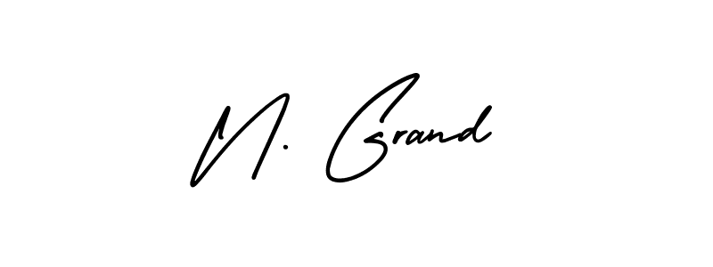 This is the best signature style for the N. Grand name. Also you like these signature font (AmerikaSignatureDemo-Regular). Mix name signature. N. Grand signature style 3 images and pictures png