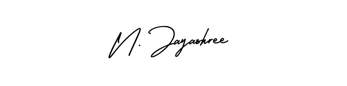 Design your own signature with our free online signature maker. With this signature software, you can create a handwritten (AmerikaSignatureDemo-Regular) signature for name N. Jayashree. N. Jayashree signature style 3 images and pictures png