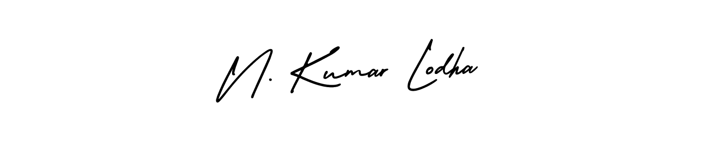 How to Draw N. Kumar Lodha signature style? AmerikaSignatureDemo-Regular is a latest design signature styles for name N. Kumar Lodha. N. Kumar Lodha signature style 3 images and pictures png