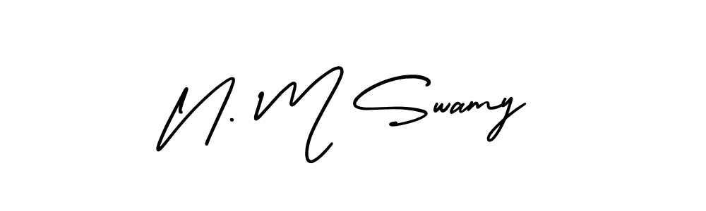 It looks lik you need a new signature style for name N. M Swamy. Design unique handwritten (AmerikaSignatureDemo-Regular) signature with our free signature maker in just a few clicks. N. M Swamy signature style 3 images and pictures png