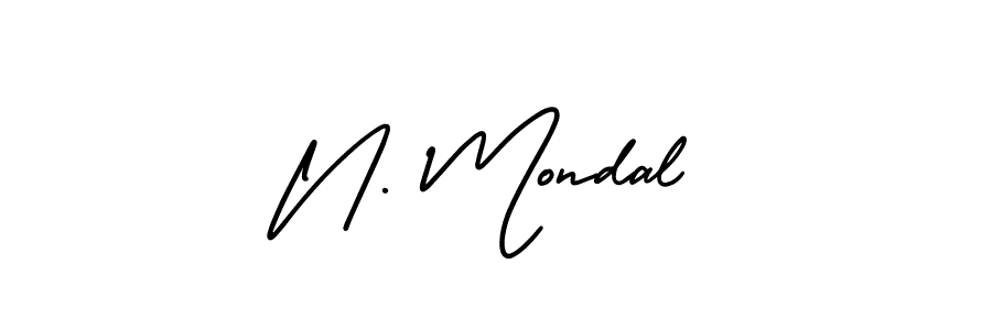 Make a beautiful signature design for name N. Mondal. Use this online signature maker to create a handwritten signature for free. N. Mondal signature style 3 images and pictures png