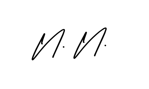 You can use this online signature creator to create a handwritten signature for the name N. N.. This is the best online autograph maker. N. N. signature style 3 images and pictures png