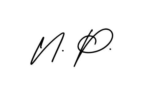 It looks lik you need a new signature style for name N. P.. Design unique handwritten (AmerikaSignatureDemo-Regular) signature with our free signature maker in just a few clicks. N. P. signature style 3 images and pictures png