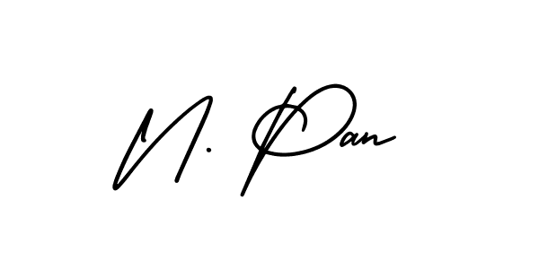 Make a beautiful signature design for name N. Pan. With this signature (AmerikaSignatureDemo-Regular) style, you can create a handwritten signature for free. N. Pan signature style 3 images and pictures png