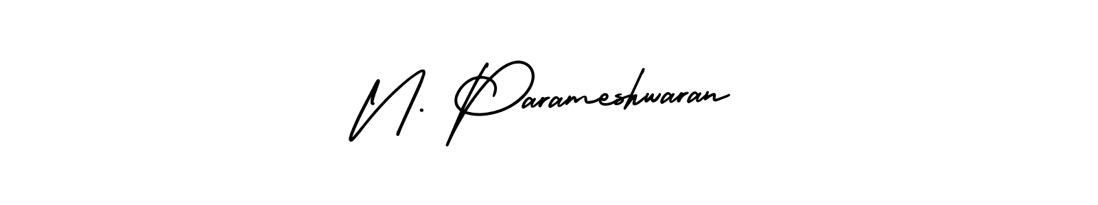 AmerikaSignatureDemo-Regular is a professional signature style that is perfect for those who want to add a touch of class to their signature. It is also a great choice for those who want to make their signature more unique. Get N. Parameshwaran name to fancy signature for free. N. Parameshwaran signature style 3 images and pictures png