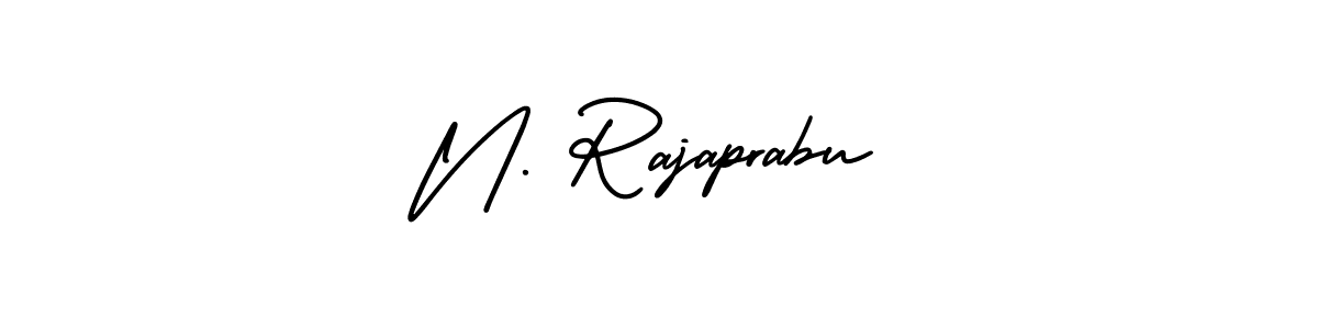 Similarly AmerikaSignatureDemo-Regular is the best handwritten signature design. Signature creator online .You can use it as an online autograph creator for name N. Rajaprabu. N. Rajaprabu signature style 3 images and pictures png