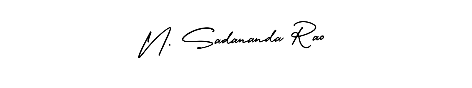 This is the best signature style for the N. Sadananda Rao name. Also you like these signature font (AmerikaSignatureDemo-Regular). Mix name signature. N. Sadananda Rao signature style 3 images and pictures png
