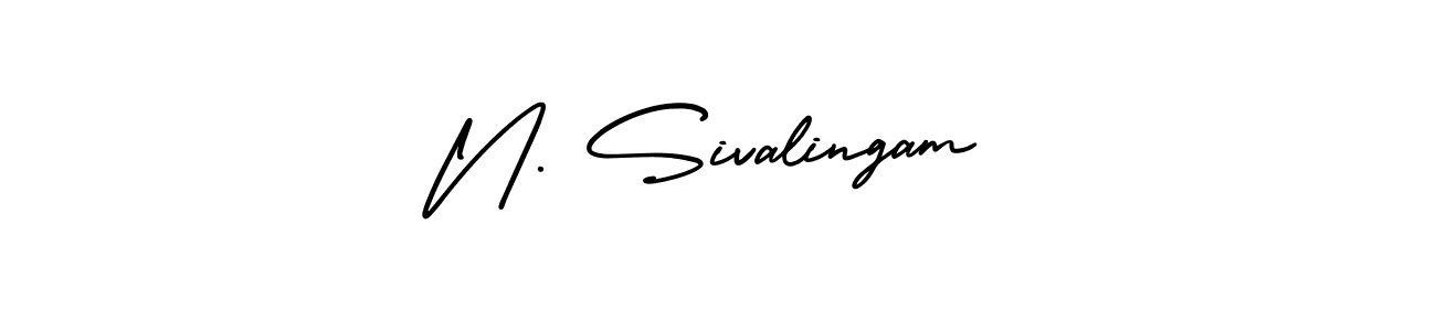 Create a beautiful signature design for name N. Sivalingam. With this signature (AmerikaSignatureDemo-Regular) fonts, you can make a handwritten signature for free. N. Sivalingam signature style 3 images and pictures png