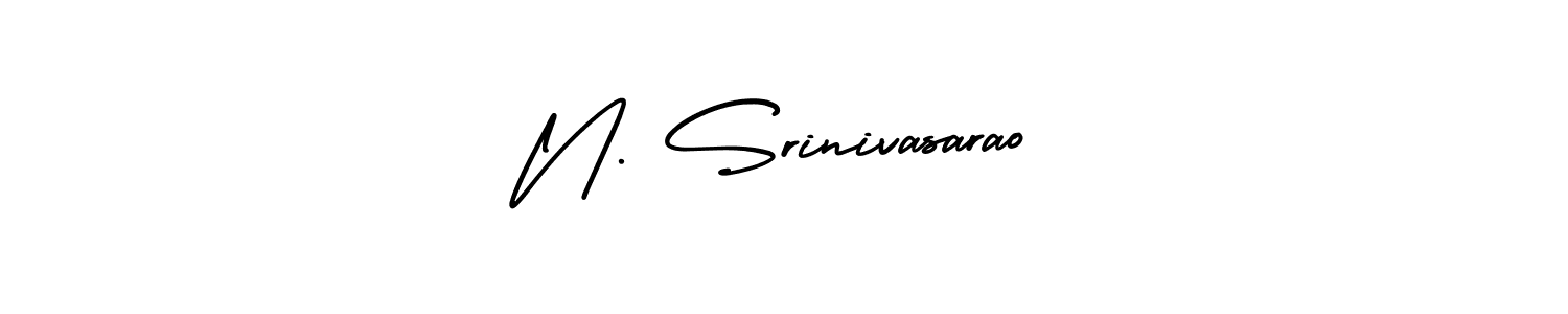 Use a signature maker to create a handwritten signature online. With this signature software, you can design (AmerikaSignatureDemo-Regular) your own signature for name N. Srinivasarao. N. Srinivasarao signature style 3 images and pictures png