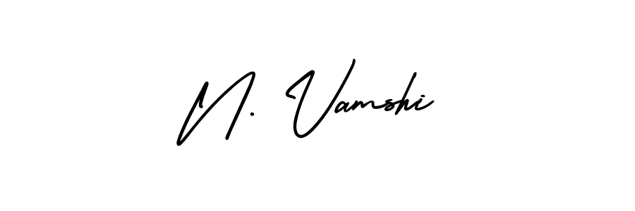 How to make N. Vamshi signature? AmerikaSignatureDemo-Regular is a professional autograph style. Create handwritten signature for N. Vamshi name. N. Vamshi signature style 3 images and pictures png