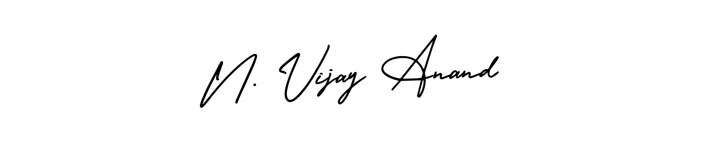 Also You can easily find your signature by using the search form. We will create N. Vijay Anand name handwritten signature images for you free of cost using AmerikaSignatureDemo-Regular sign style. N. Vijay Anand signature style 3 images and pictures png