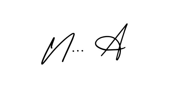 if you are searching for the best signature style for your name N... A. so please give up your signature search. here we have designed multiple signature styles  using AmerikaSignatureDemo-Regular. N... A signature style 3 images and pictures png