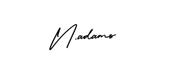 How to make N.adams signature? AmerikaSignatureDemo-Regular is a professional autograph style. Create handwritten signature for N.adams name. N.adams signature style 3 images and pictures png