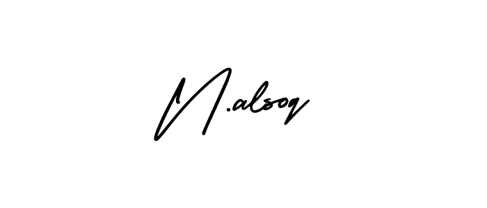 Make a beautiful signature design for name N.alsoq. Use this online signature maker to create a handwritten signature for free. N.alsoq signature style 3 images and pictures png