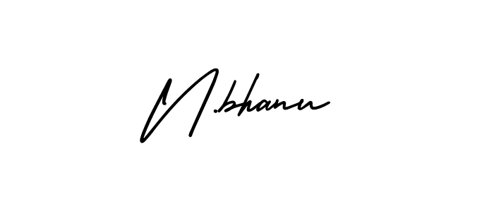 You should practise on your own different ways (AmerikaSignatureDemo-Regular) to write your name (N.bhanu) in signature. don't let someone else do it for you. N.bhanu signature style 3 images and pictures png