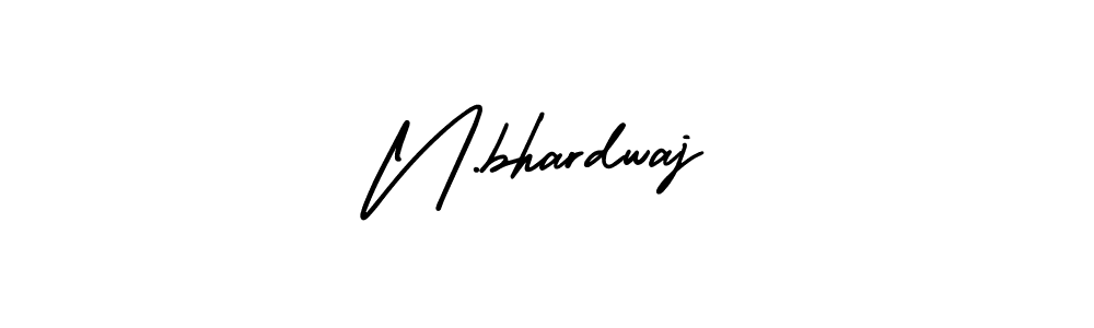How to make N.bhardwaj name signature. Use AmerikaSignatureDemo-Regular style for creating short signs online. This is the latest handwritten sign. N.bhardwaj signature style 3 images and pictures png