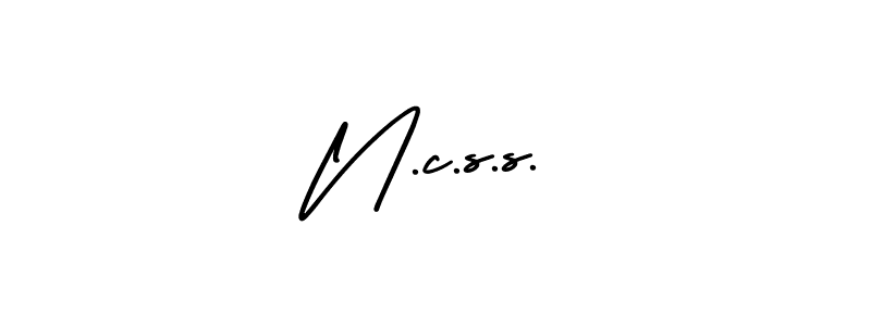 Make a beautiful signature design for name N.c.s.s.. With this signature (AmerikaSignatureDemo-Regular) style, you can create a handwritten signature for free. N.c.s.s. signature style 3 images and pictures png