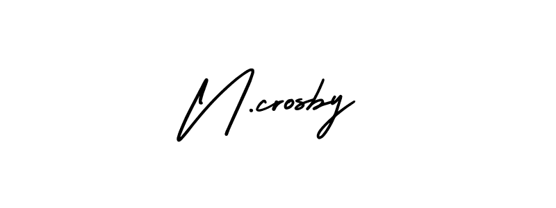 Make a beautiful signature design for name N.crosby. Use this online signature maker to create a handwritten signature for free. N.crosby signature style 3 images and pictures png