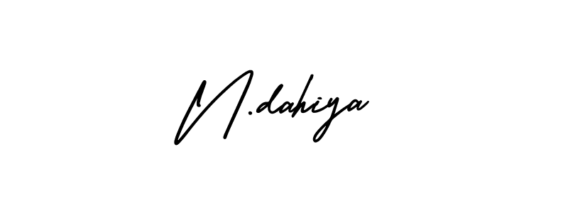 N.dahiya stylish signature style. Best Handwritten Sign (AmerikaSignatureDemo-Regular) for my name. Handwritten Signature Collection Ideas for my name N.dahiya. N.dahiya signature style 3 images and pictures png