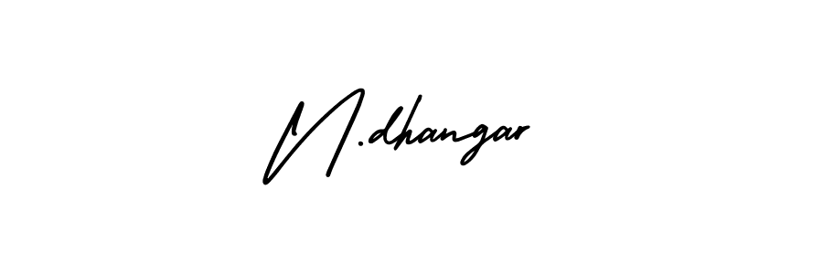 Make a beautiful signature design for name N.dhangar. Use this online signature maker to create a handwritten signature for free. N.dhangar signature style 3 images and pictures png