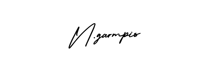 Make a beautiful signature design for name N.garmpis. With this signature (AmerikaSignatureDemo-Regular) style, you can create a handwritten signature for free. N.garmpis signature style 3 images and pictures png