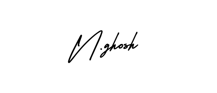 if you are searching for the best signature style for your name N.ghosh. so please give up your signature search. here we have designed multiple signature styles  using AmerikaSignatureDemo-Regular. N.ghosh signature style 3 images and pictures png