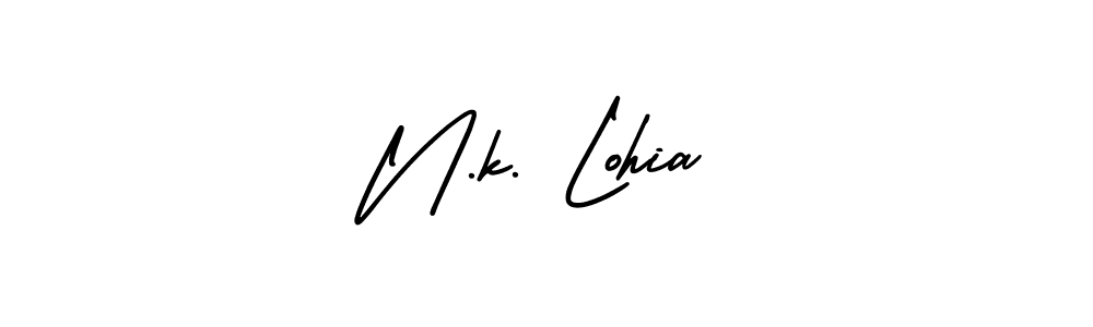 Also we have N.k. Lohia name is the best signature style. Create professional handwritten signature collection using AmerikaSignatureDemo-Regular autograph style. N.k. Lohia signature style 3 images and pictures png